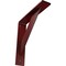 Ekena Millwork Traditional Steel Bracket, Hammered Bright Red 2"W x 10"D x 10"H BKTM02X10X10TRHRE - alternate 1